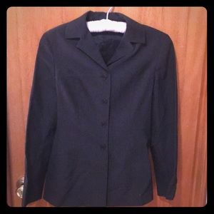 Grey Tahari skirt suit sz4